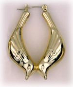 M1261 Bird Hoop Earrings