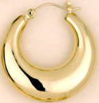 M313 Plain Hoop Earring