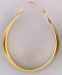 WB12 Wedding Band Hoop Earring