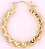 ME266 Filigree Wire Hoop Earring
