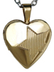 gold heart locket with star