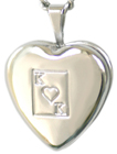 sterling king of hearts 16 heart locket