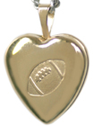 4022 football heart locket