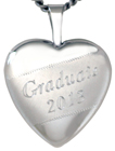 L4043 Graduate heart locket