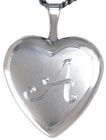 L4050 Initial heart locket