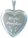 L4063 mother daughter heart locket