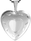 L4083 sterling heart locket