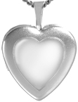 L4084 mirrored heart locket