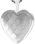 L4090 quilted heart locket