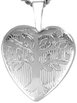 L4100 tree of love heart locket