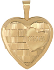 L4112 Mom 16mm heart locket