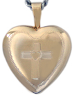 L4008 16mm heart with cross