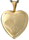 L4014 16mm heart pet locket