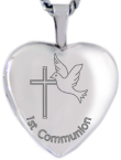 L4089 Communion heart locket