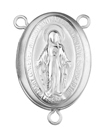 oval miraculous rosary center locket