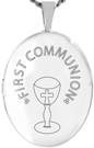 L7076 communion oval locket