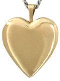 20mm gold heart locket