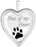L5002E paw of my heart pet locket