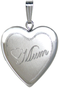 L5012K Mum with heart 20mm heart locket