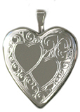 double heart 20mm heart locket