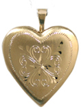 gold 4 heart locket