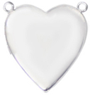 L5067 2 ring heart locket