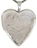 L5077 sterling love heart locket