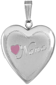 L5170 20mm heart locket with nana