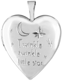 L5207 Twinkle twinkle nursery rhyme locket