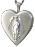 sterling our lady of guadalupe locket