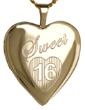 L5108 sweet 16 heart locket
