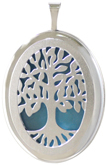 L8101 Overlay tree of life oval locket