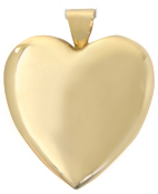 gold 25mm heart locket