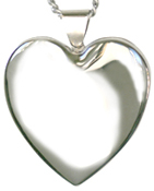 sterling 25mm heart locket