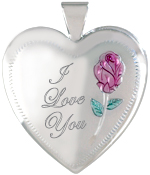 L6011 I Love You 25mm heart locket