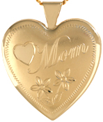 L6013 Mom with flowers 25 heart locket