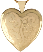 L6022 25 heart locket with swirls