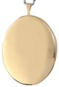L9000 25mm gold oval locket