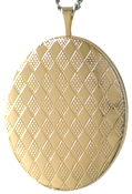 L9007 25 oval locket with harlequin