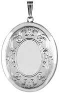 L9039 25 oval mirror locket
