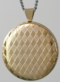 L2003 harlequin pattern 30mm locket