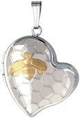 Curved Heart Lockets Made in USA