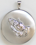 C1105 Praying Hands Locket