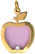 gift for teacher apple slide locket