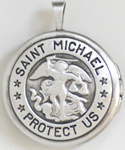 Saint Michael Protect Us Military Lockets