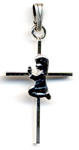 C621 Praying Girl Cross