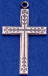 C272 Silver Ornate Cross