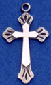 C49 Petite Silver Ornate Cross