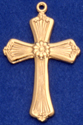 C83 Medium Ornate Cross with flower