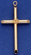 C220 Hollow Cross with eternity rings